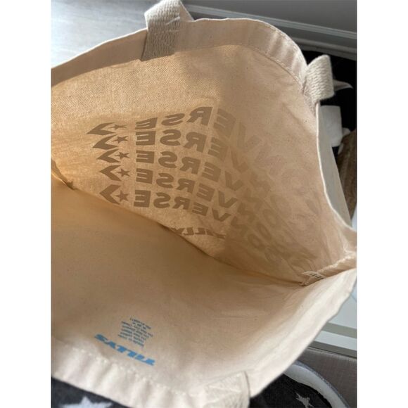 Converse Canvas Tote Bag Unisex Graphic Design Large Multicolor - Picture 5 of 5